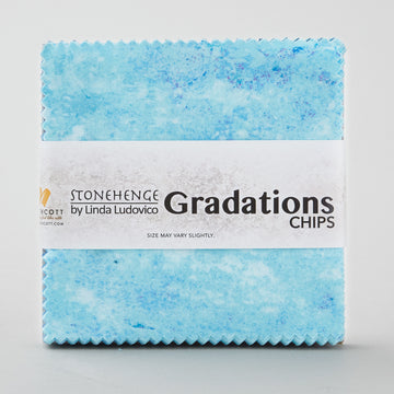 Stonehenge Gradations II - Midnight Chips (5" squares) Alternative View #1