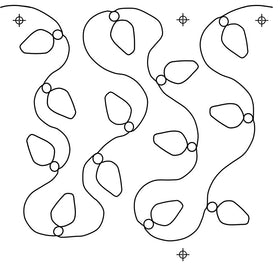 Full Line Stencil - Christmas Lights Primary Image