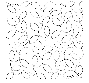 Meandering Leaves edge-to-edge machine quilting pattern at Missouri Star