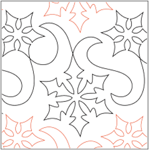 Snow Winds edge-to-edge machine quilting pattern at Missouri Star
