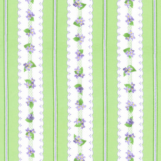 Elizabeth Flannel - Stripe Olive Yardage