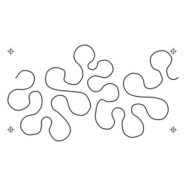 Full Line Stencil - Big! Stipple Meander Primary Image