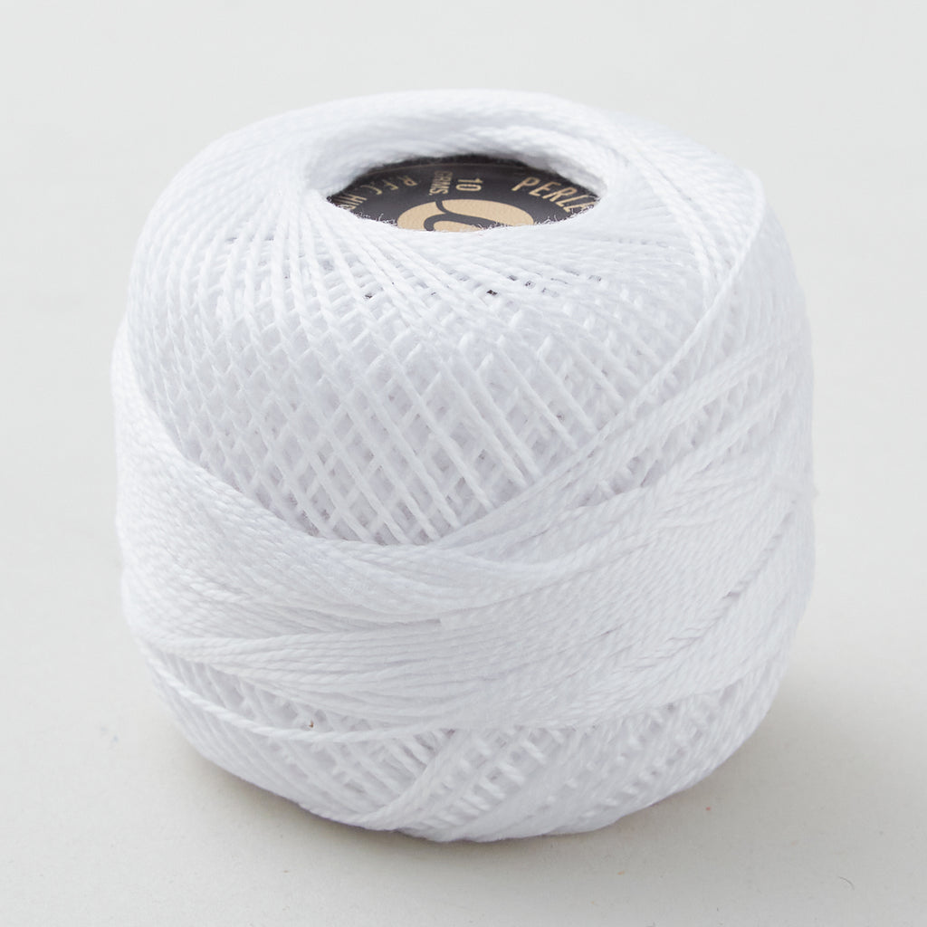 Iris #8 Perle Cotton 10 Gram Ball - White Primary Image