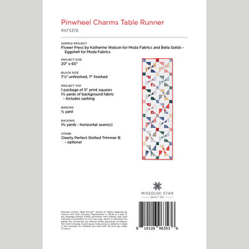 Pinwheel Charms Table Runner Pattern by Missouri Star Alternative View #1