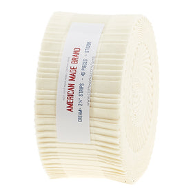 American Made Brand Cotton Solids Cream 2 1/2" Strips Primary Image