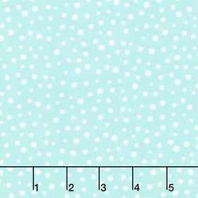 Harold the Hare - Irregular Dot Light Aqua Yardage Primary Image