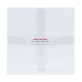 American Made Brand Cotton Solids White 10" Squares Primary Image