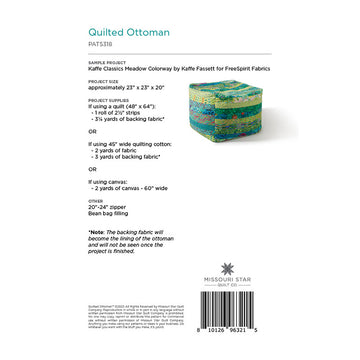 Quilted Ottoman by Missouri Star Alternative View #1