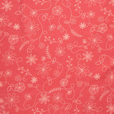 Kimberbell 108" Quilt Backing - Swirl Floral Red Pink Yardage Primary Image