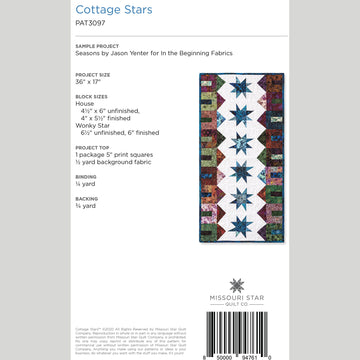 Digital Download - Cottage Stars Table Pattern by Missouri Star Alternative View #1