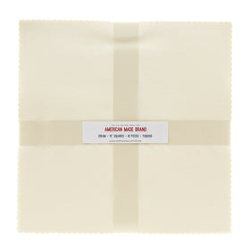 American Made Brand Cotton Solids Cream 10" Squares Primary Image