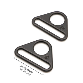 ByAnnie 1.5" Triangle Ring Black Metal - Set of Two Primary Image