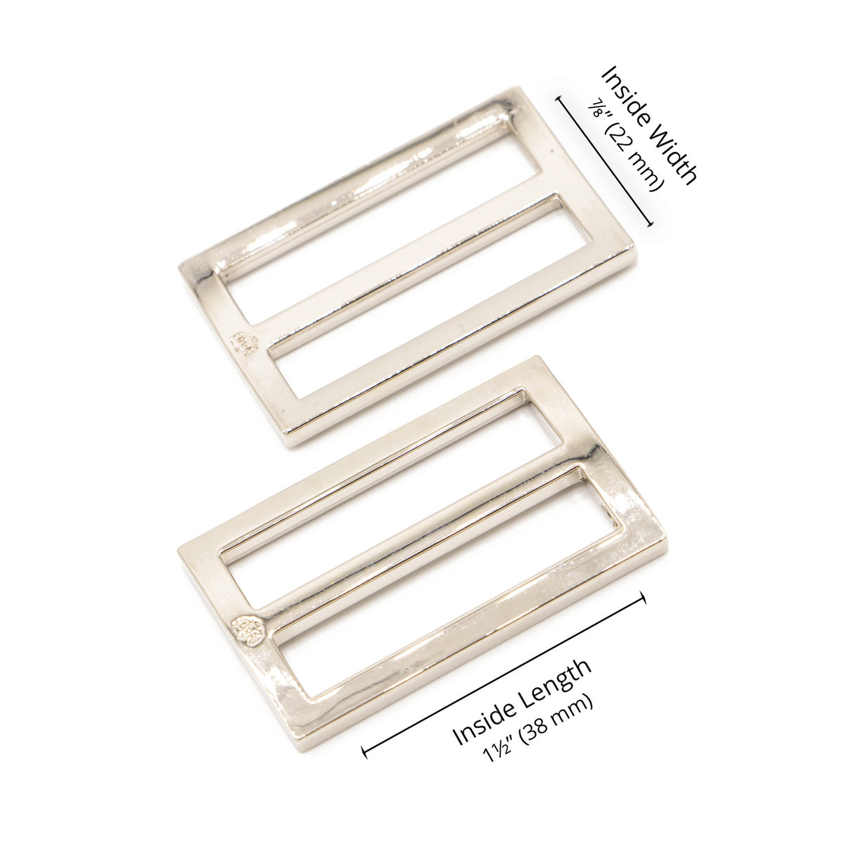ByAnnie 1.5" Wide Mouth Flat Slider Nickel - Set of Two Primary Image