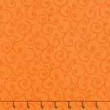 Kimberbell Basics - Scroll Orange Tonal Yardage Primary Image