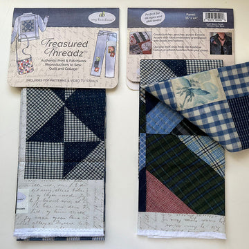 Treasured Threadz™ Missouri Star Blue Quilt Block Panel Alternative View #1