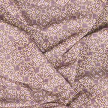 Imperial Collection - Honoka Plum Colorstory Quatrefoil Mauve Metallic Yardage Alternative View #1