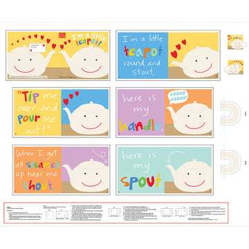 Huggable & Lovable Books - Teapot Book Multi Panel Alternative View #1