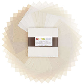 Kona Cotton - Not Quite White Charm Pack