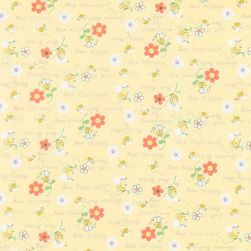 Sweet Bees - Bee Kind Yellow Yardage