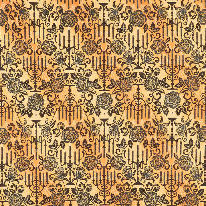 Totally Twilight - Candelabra Ember Metallic Yardage
