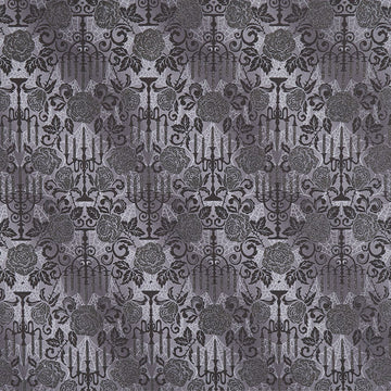 Totally Twilight - Candelabra Smoke Metallic Yardage