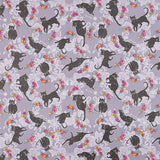 Totally Twilight - Cats Shadow Metallic Yardage