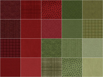 Woolies Flannel Holiday Warmth 10" Squares
